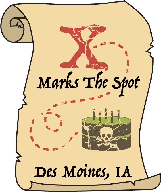 Des Moines Treasure Map Graphic