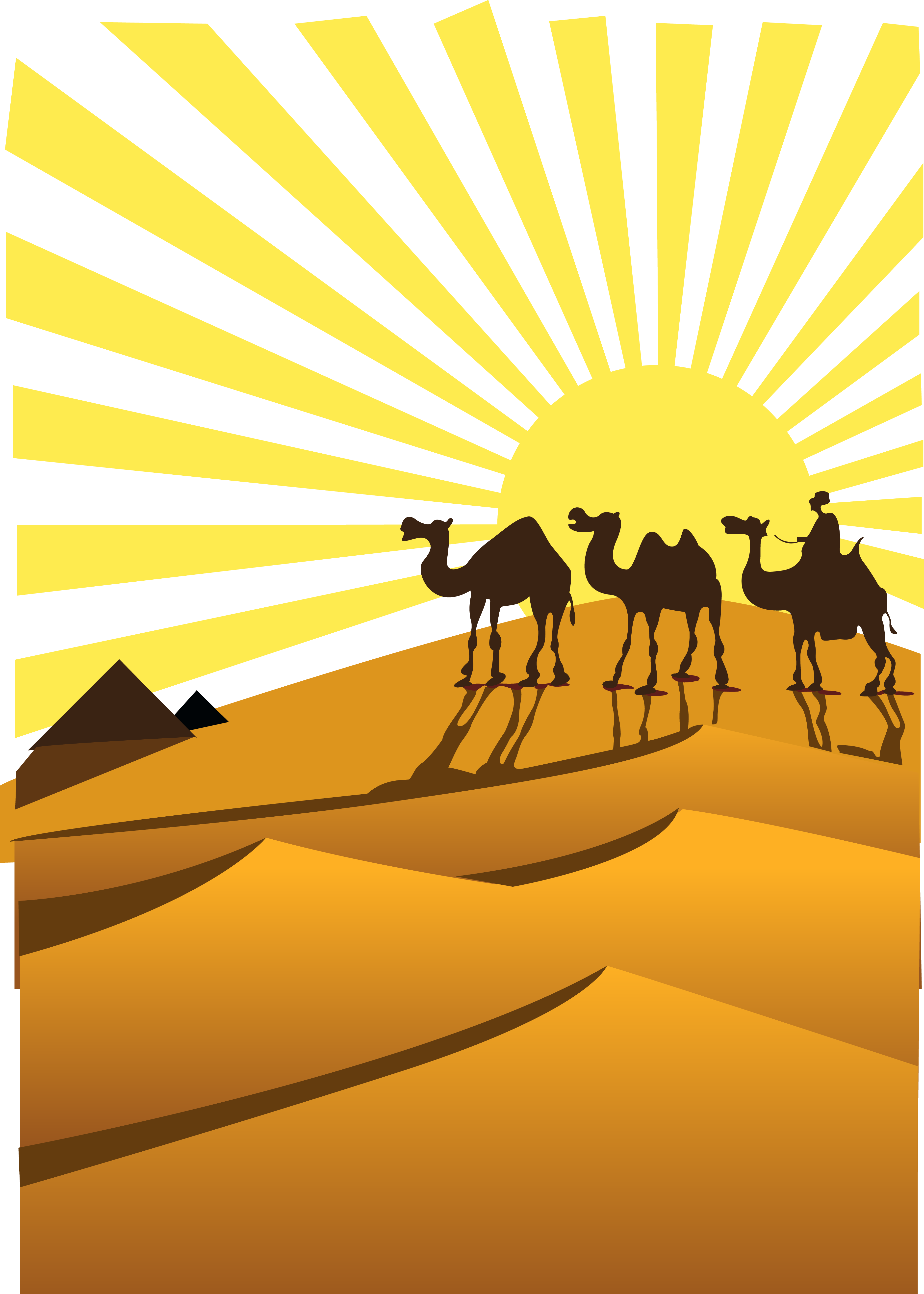 Desert Clipart Png - Camel Desert Clip Art, Transparent Png PNG with transparent background