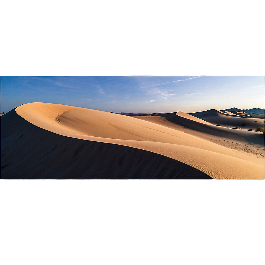 Desert Dunes at Dawn Landscape PNG cvv34 PNG with transparent background