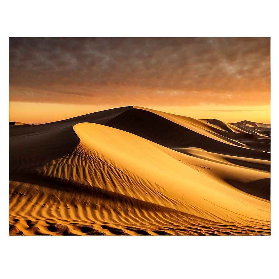 Desert Dunes at Dawn Landscape PNG dsc PNG with transparent background