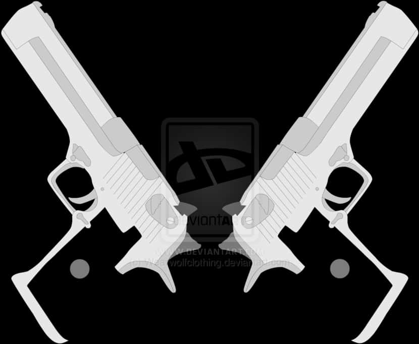 Desert Eagle Dual Wield Vector Art