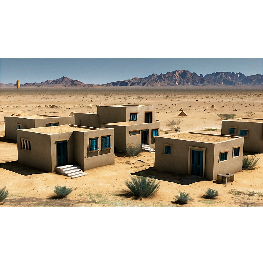 Desert Houses Png Mfe23