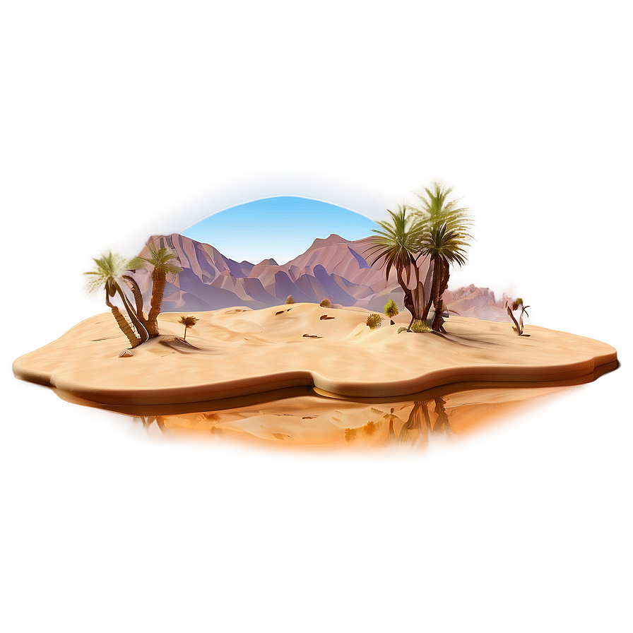 Desert Mirage Scene Png 06252024