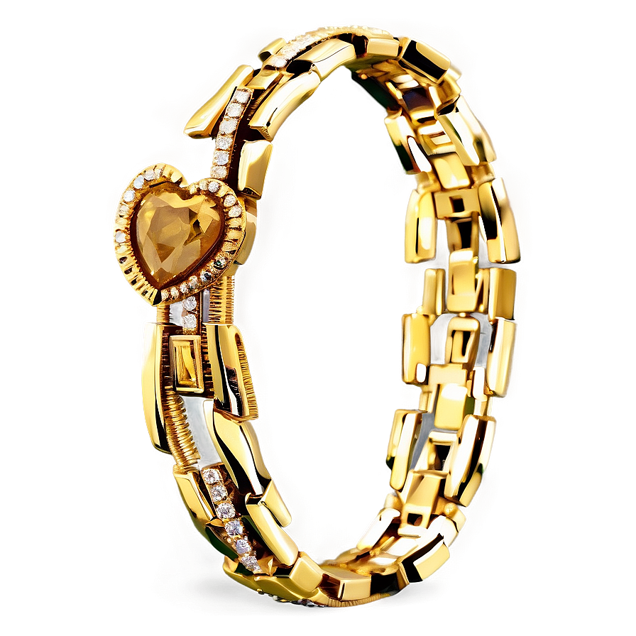 Designer Gold Bracelet Png 06282024