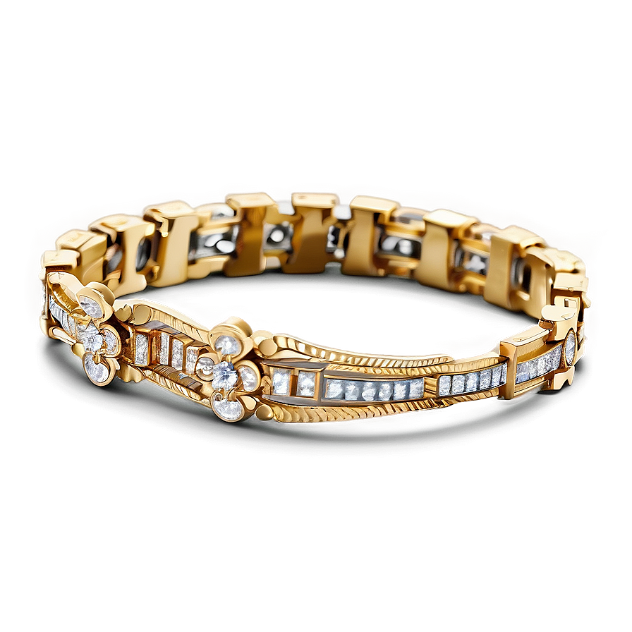 Designer Gold Bracelet Png Mhw