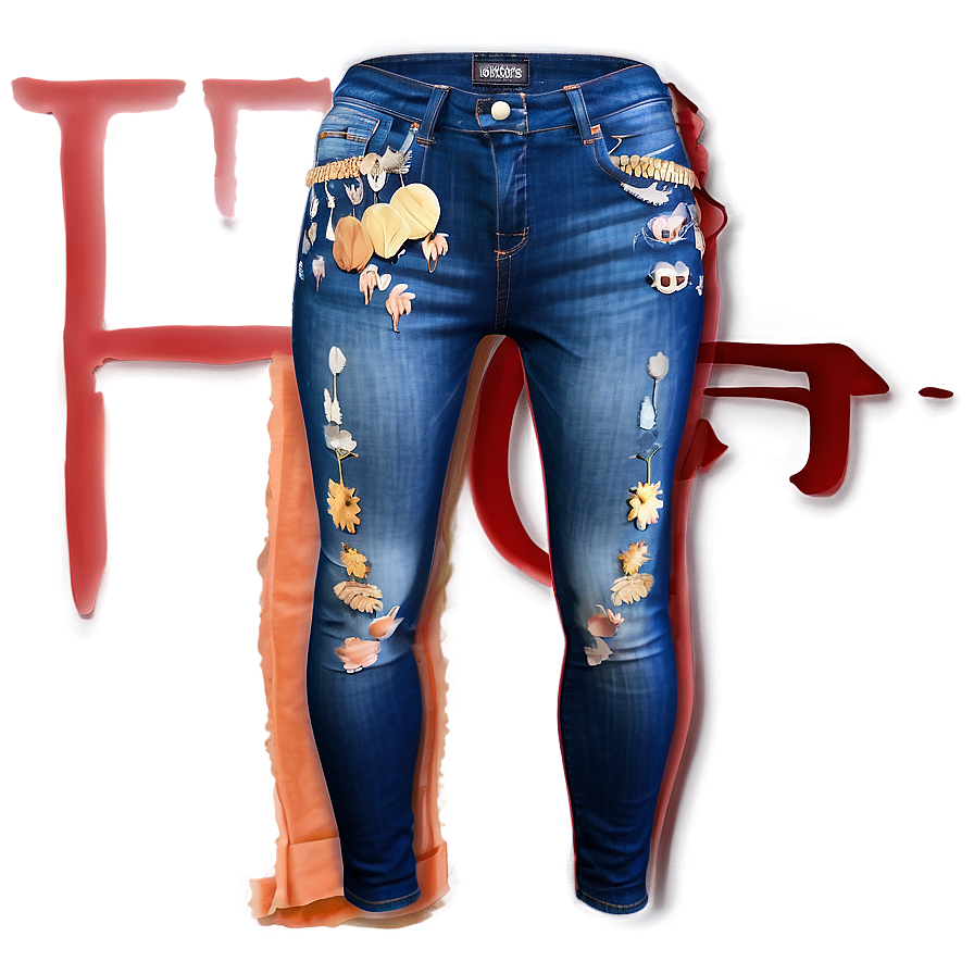 Designer Jean Pattern Png 84