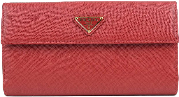 Designer Red Leather Wallet