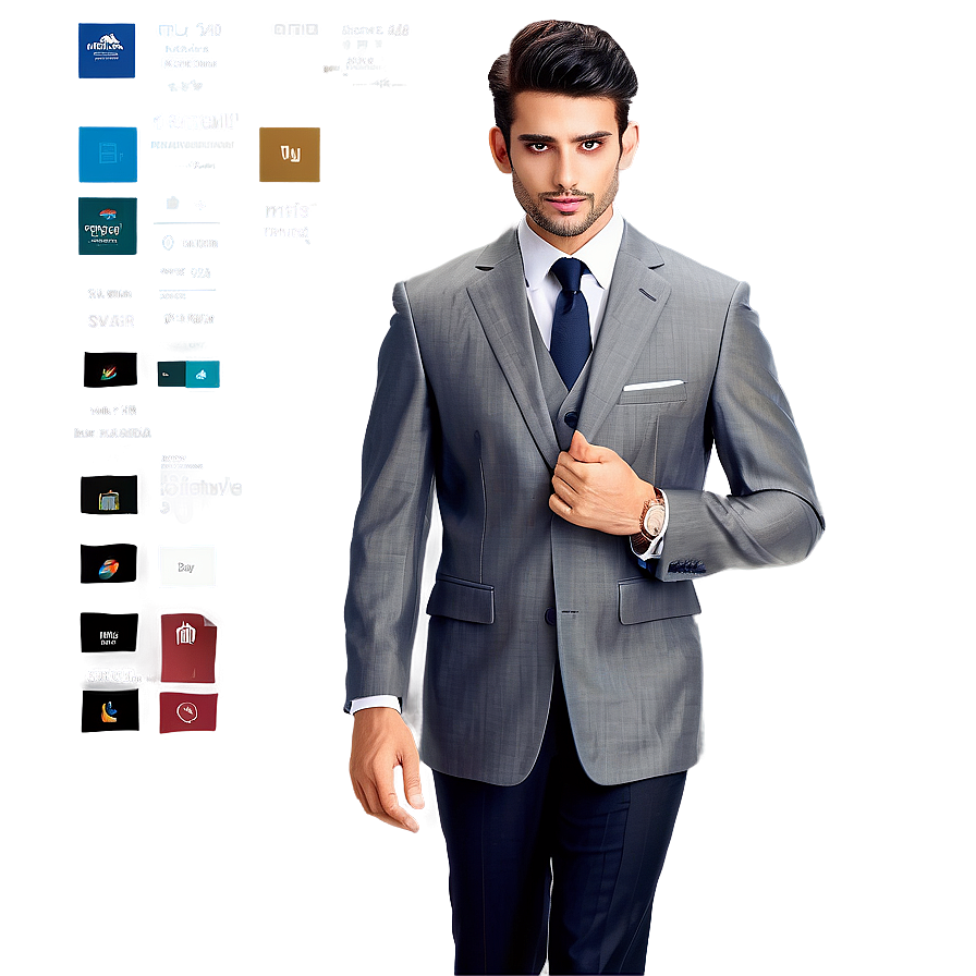 Designer Suit Png 35