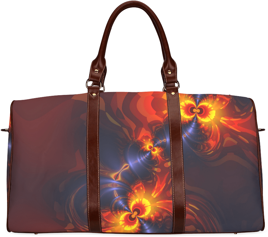 Designer Travel Bagwith Fractal Pattern