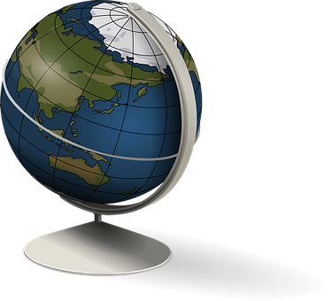 Desktop Globe Illustration