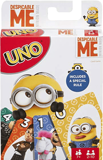 Despicable Me Uno Card Game Packaging