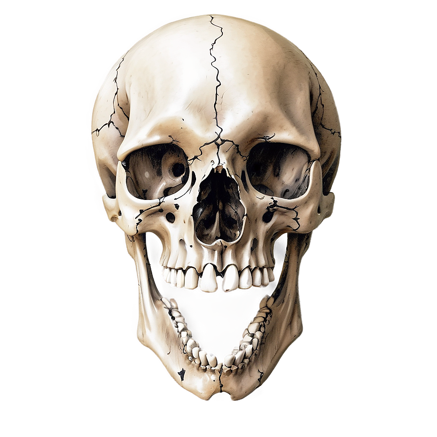 Detailed Animal Skull Drawing Png 60