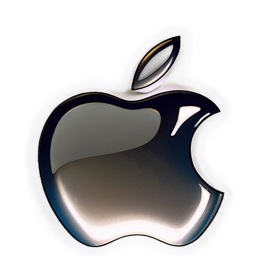 Detailed Apple Logo Rendering PNG mac64 PNG with transparent background