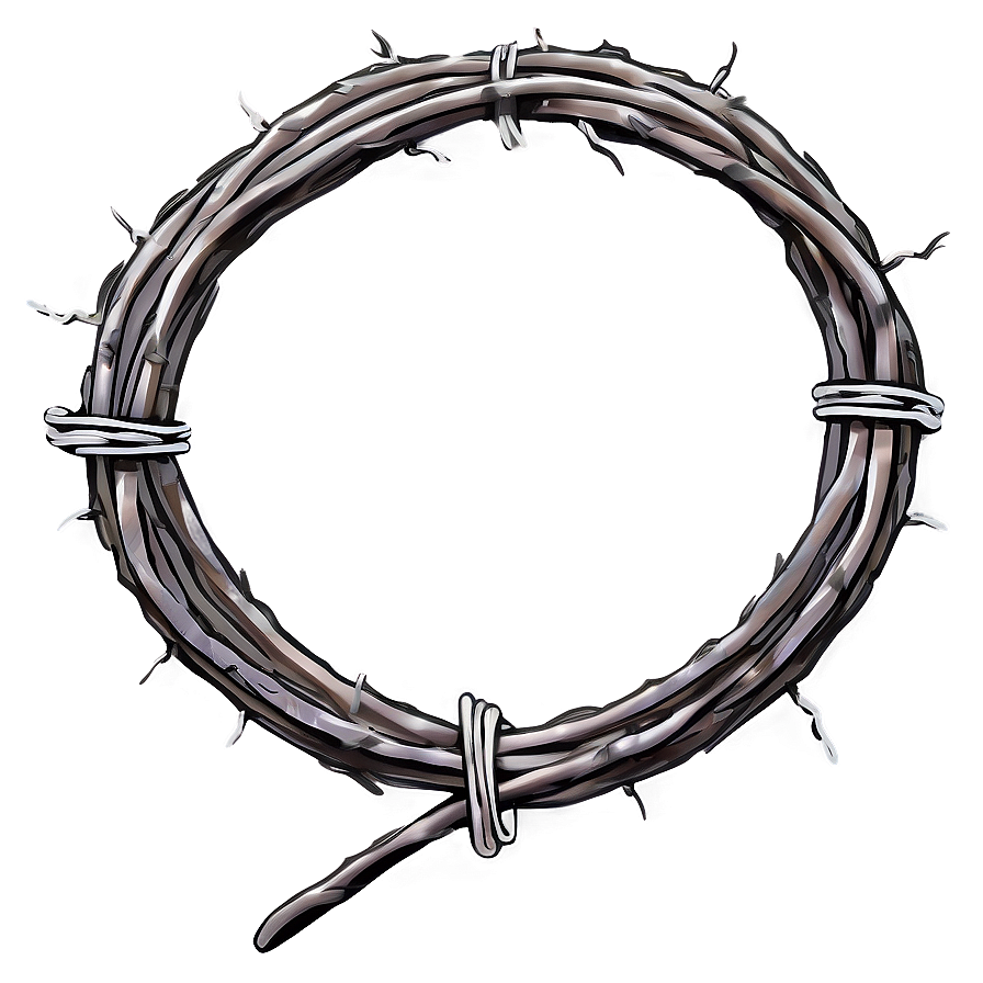 Detailed Barbed Wire Png 05252024