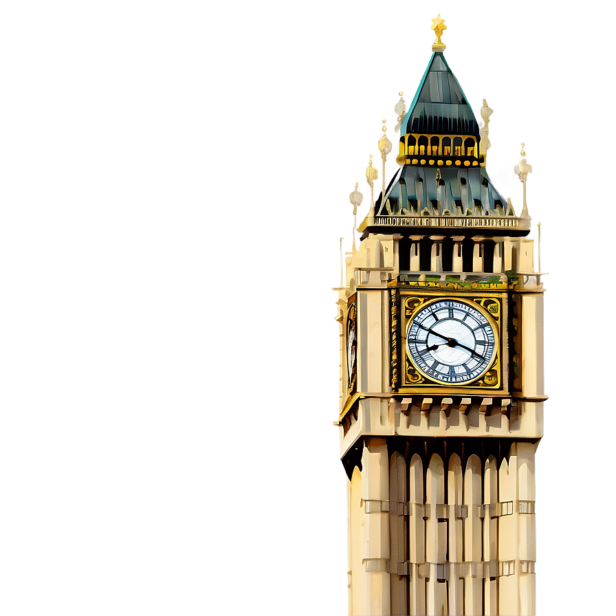 Detailed Big Ben Architecture Png 54