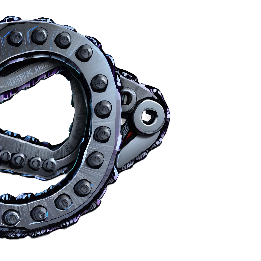 Detailed Bike Chain Drawing Png 22