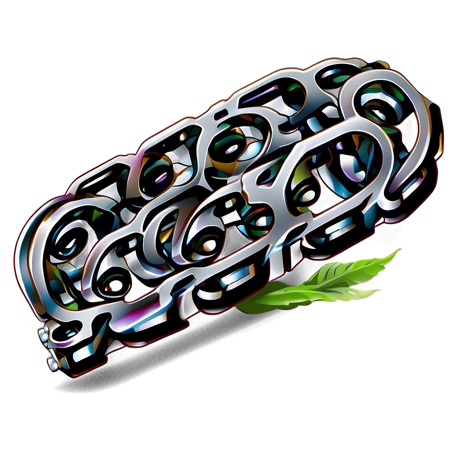 Detailed Bike Chain Drawing Png 26