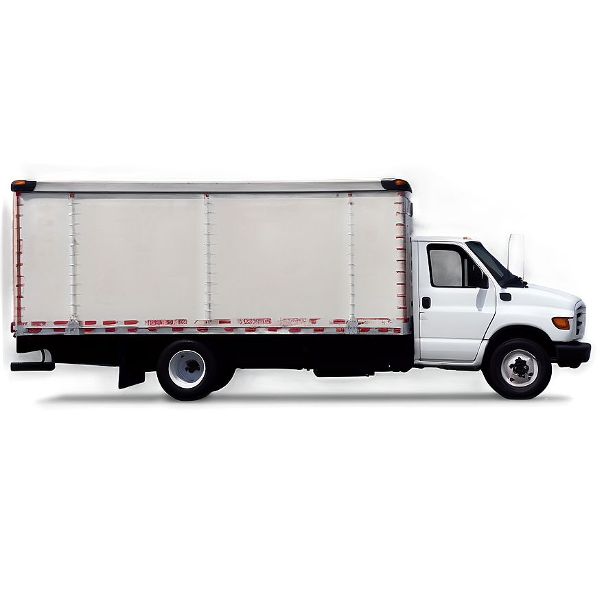 Detailed Box Truck Sketch Png 10