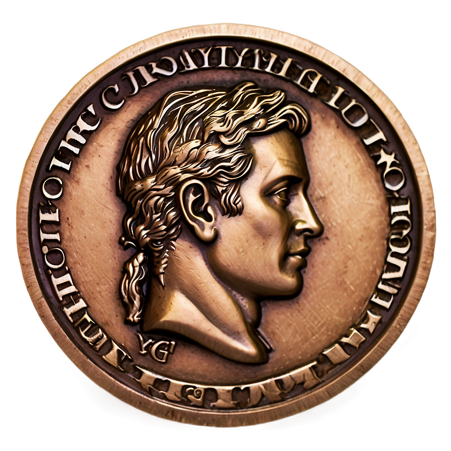 Detailed Bronze Coin Png Wev33