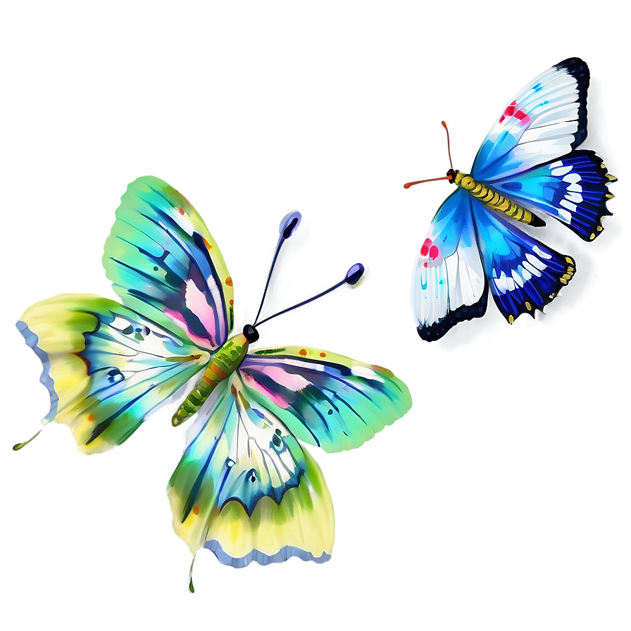 Detailed Butterflies Png 26