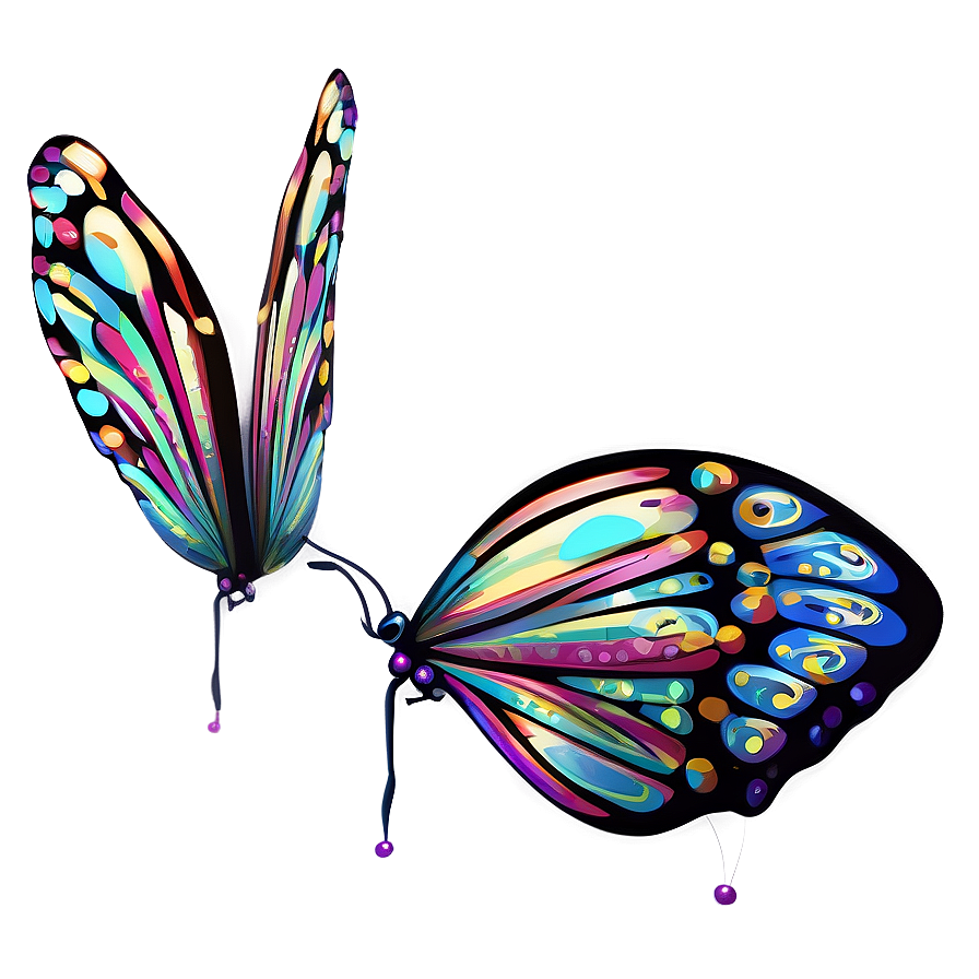 Detailed Butterfly Outline Png 54