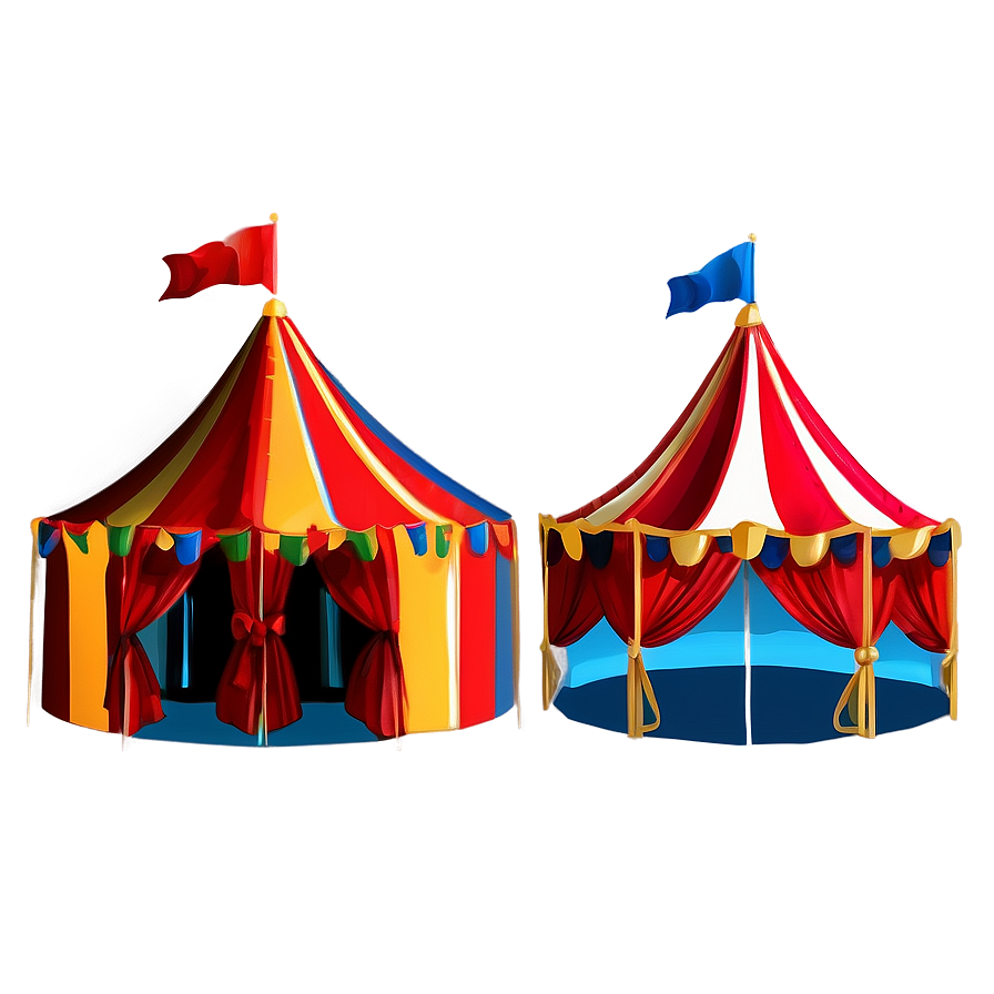 Detailed Carnival Tent Sketch Png 45