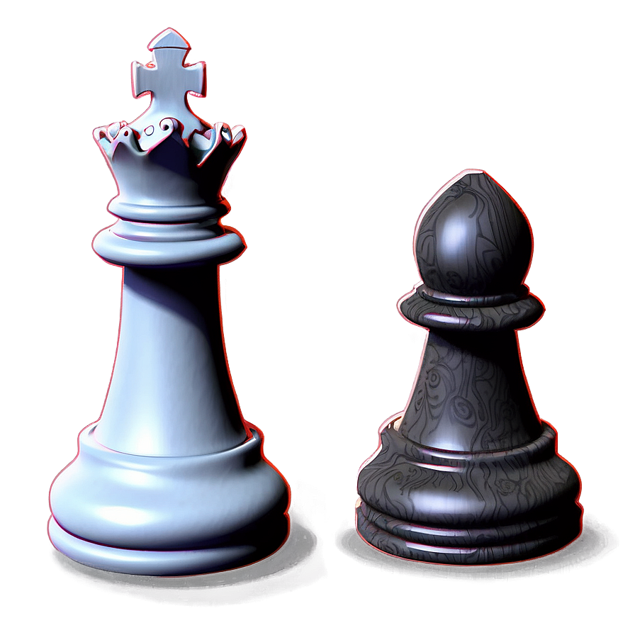 Detailed Chess Pieces Illustration Png 98