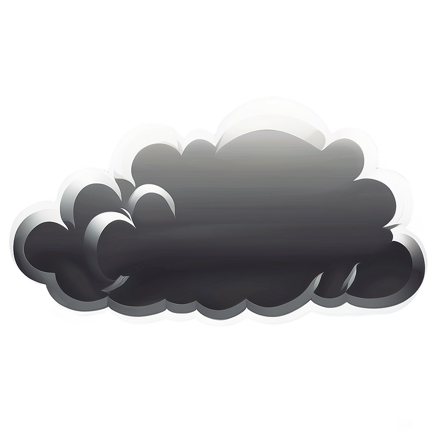 Detailed Cloud Vector Outline Png Svg