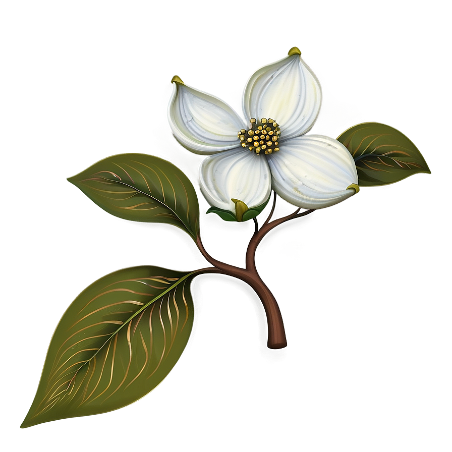 Detailed Dogwood Flower Png 95