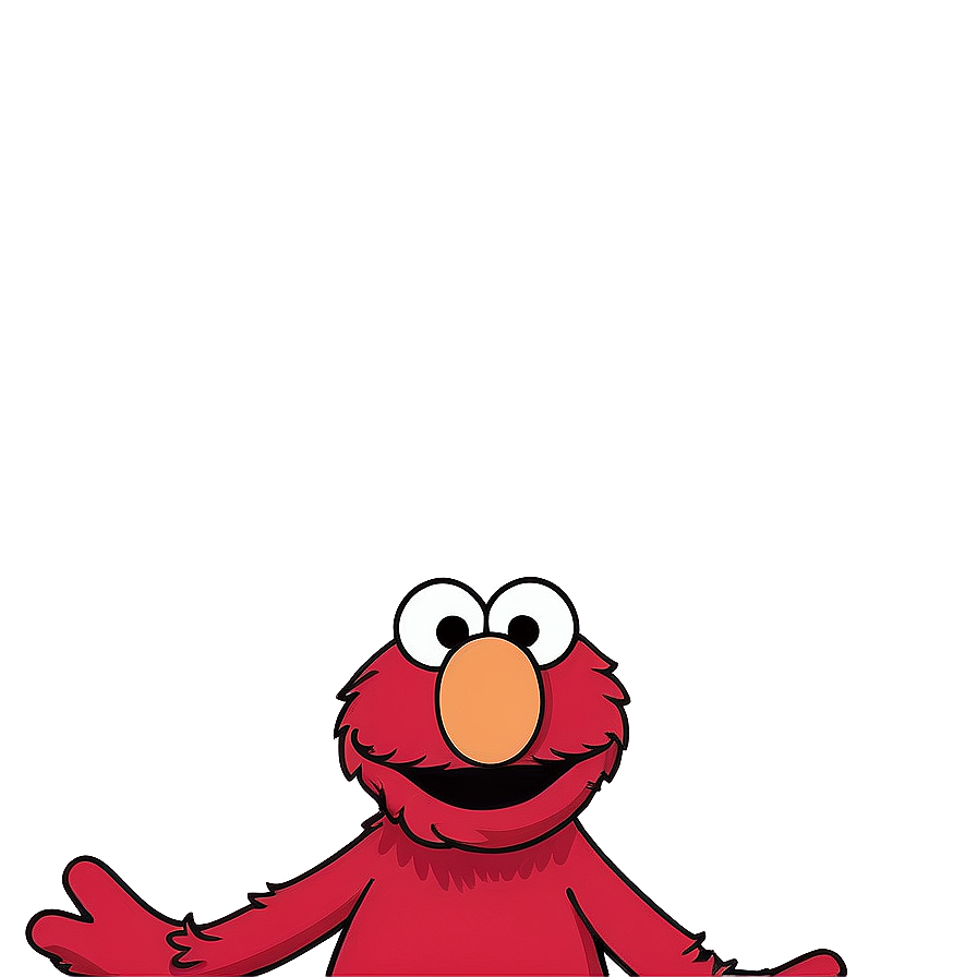 Detailed Elmo Face Artwork Png Nks