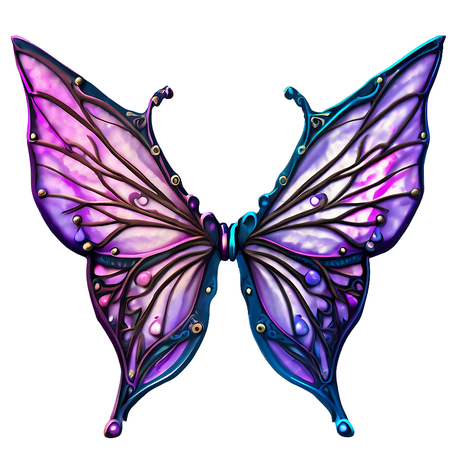 Detailed Fairy Wings Outline Png 44