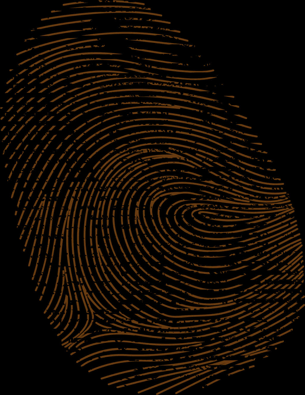 Detailed Fingerprint Pattern PNG with transparent background