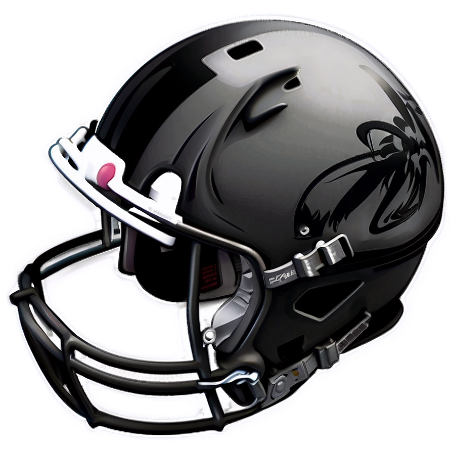 Detailed Football Helmet Sketch Png 33