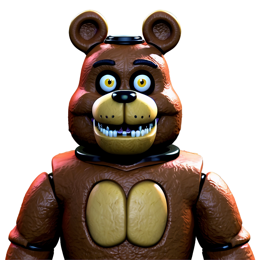 Detailed Freddy Fazbear Graphic Png 96