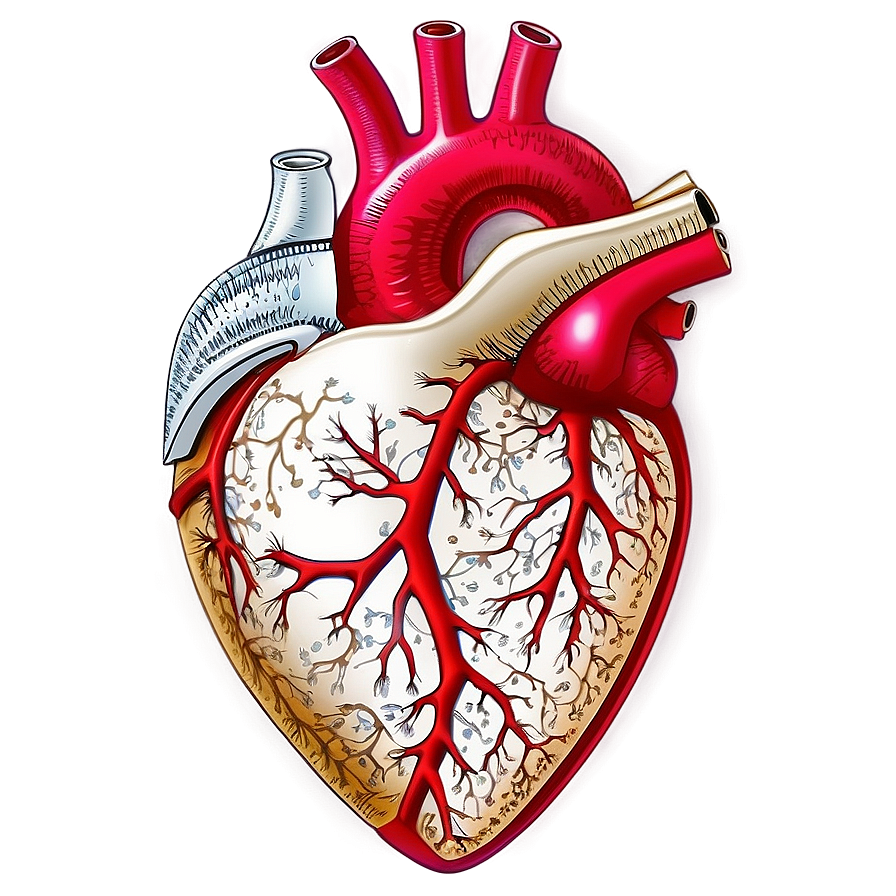 Detailed Heart Drawing Png Sqi