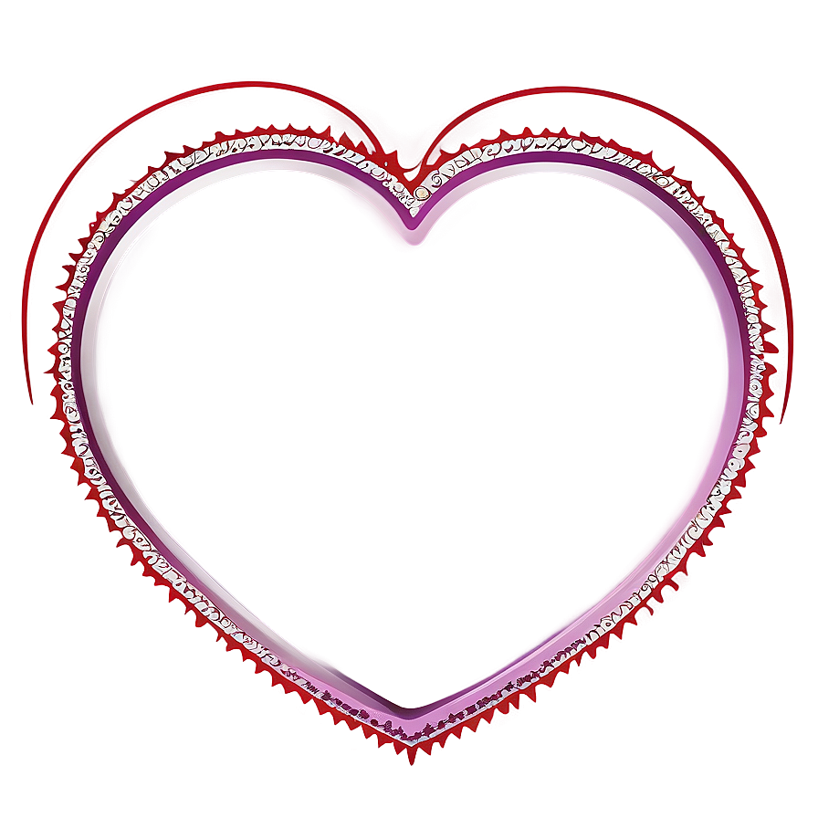 Detailed Heart Vector Png 06132024