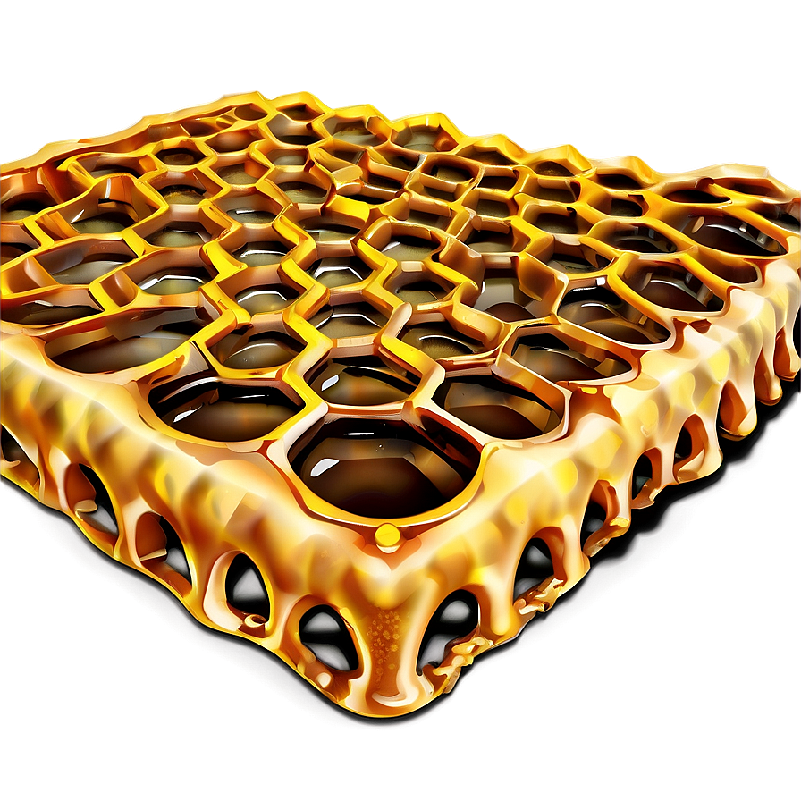 Detailed Honeycomb Illustration Png 79