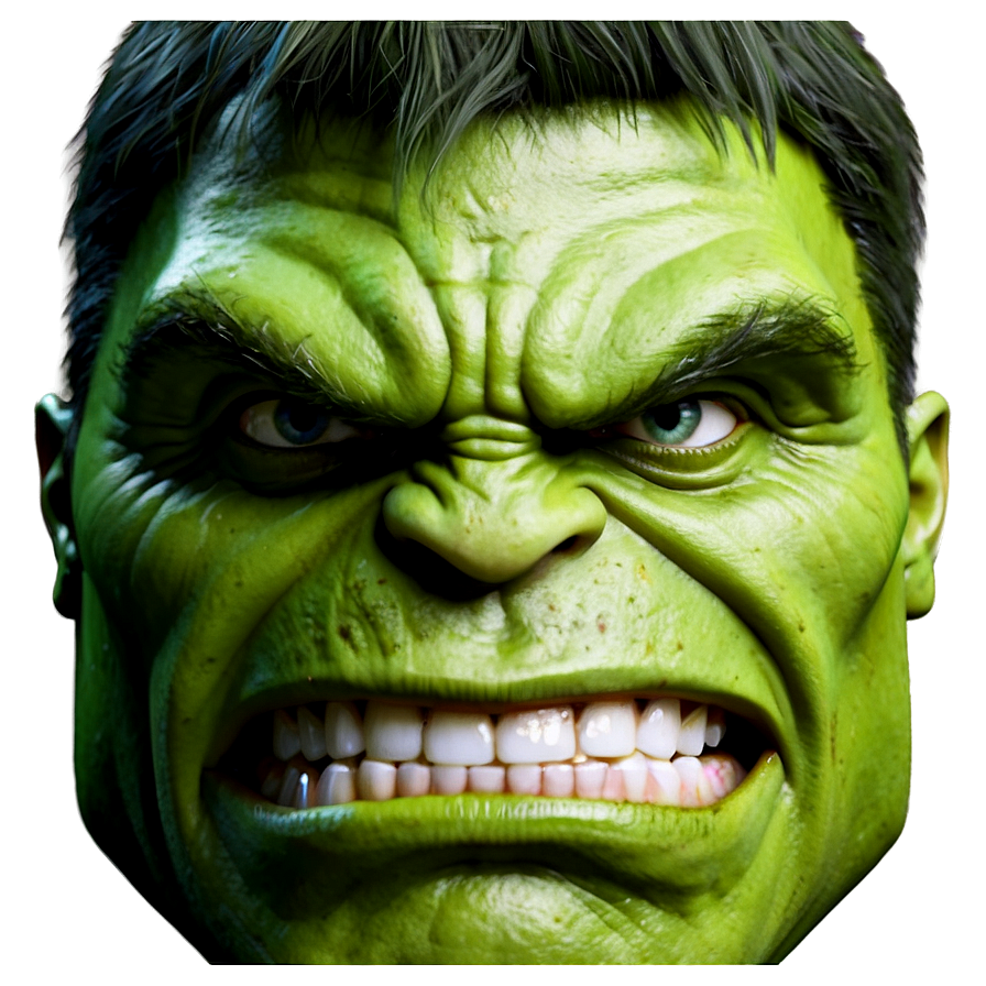 Detailed Hulk Face Png 82