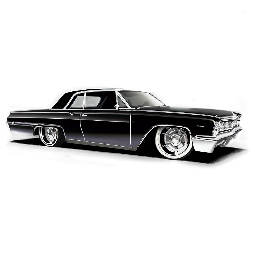 Detailed Lowrider Sketch Png 32