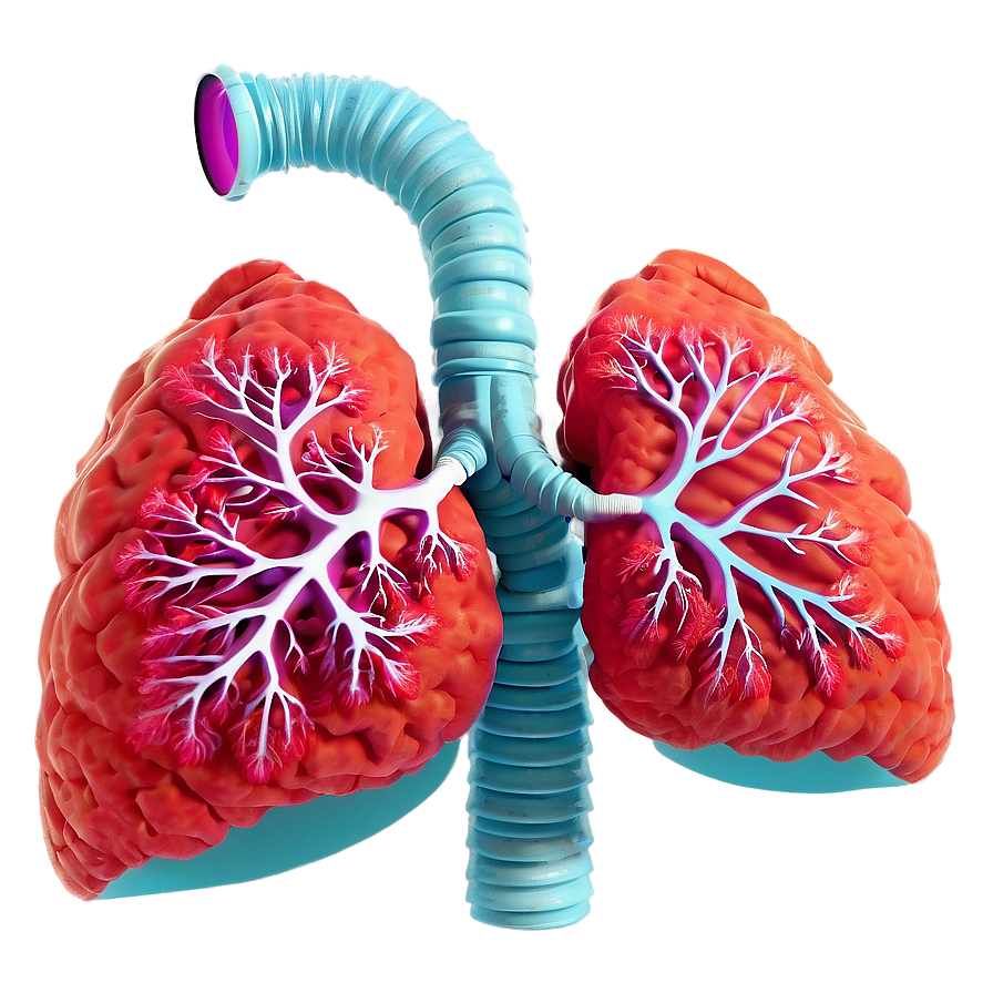 Detailed Lungs Diagram PNG 05232024 PNG with transparent background