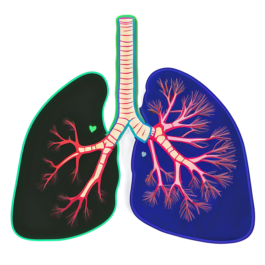 Detailed Lungs Diagram PNG 05232024 PNG with transparent background