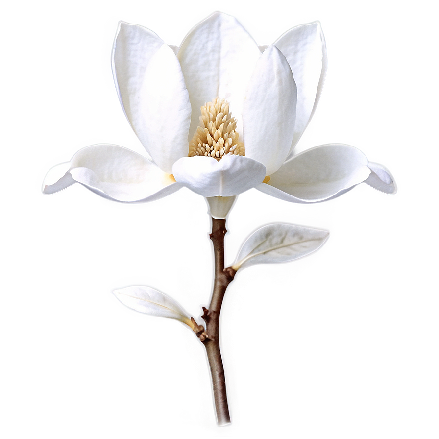 Detailed Magnolia Flower Drawing Png Pqs