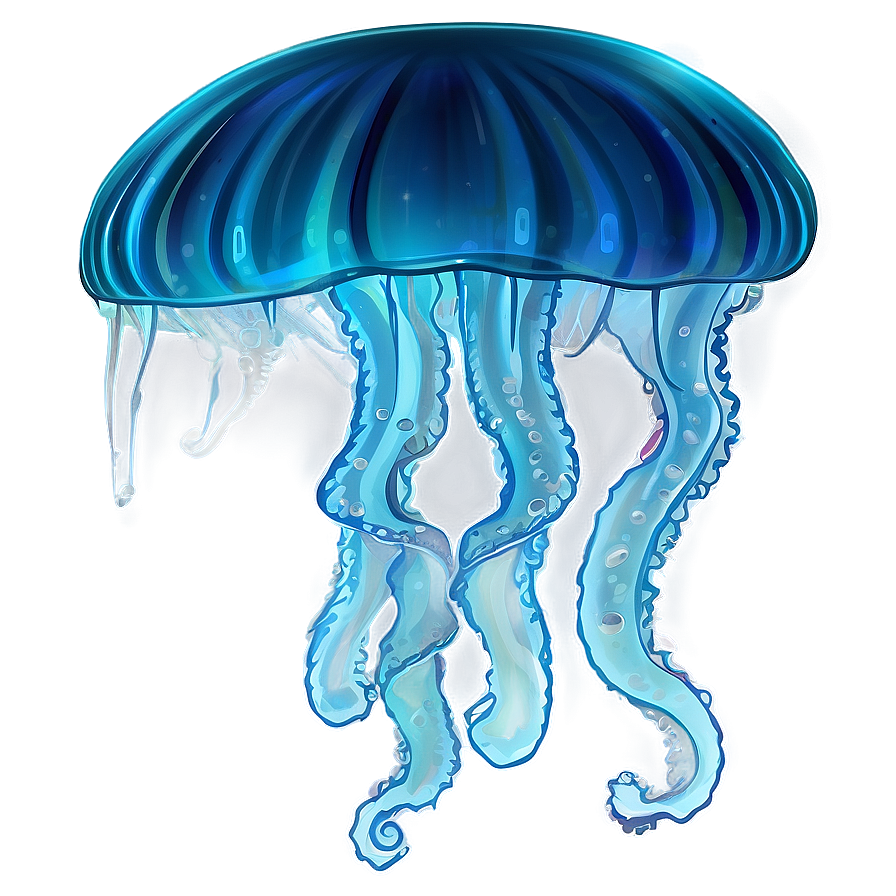 Detailed Moon Jelly Graphic Png 06292024