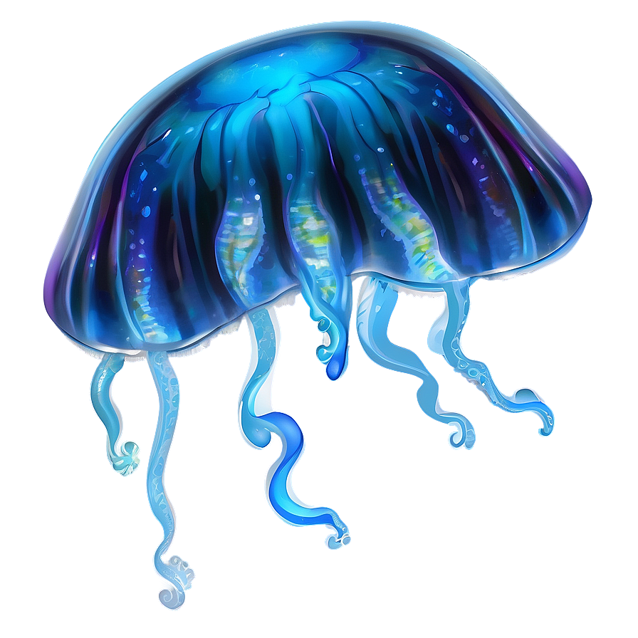 Detailed Moon Jelly Graphic Png 87