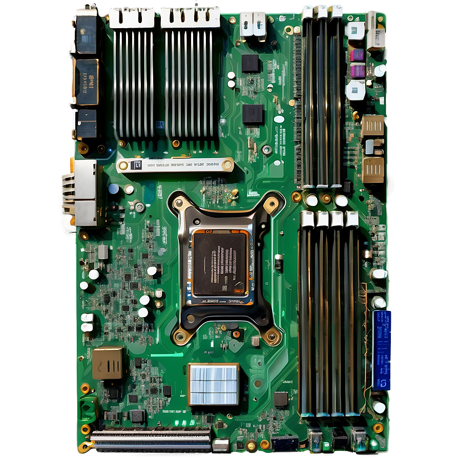 Detailed Motherboard Layout Png 36