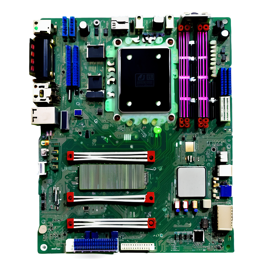 Detailed Motherboard Layout Png Vyf