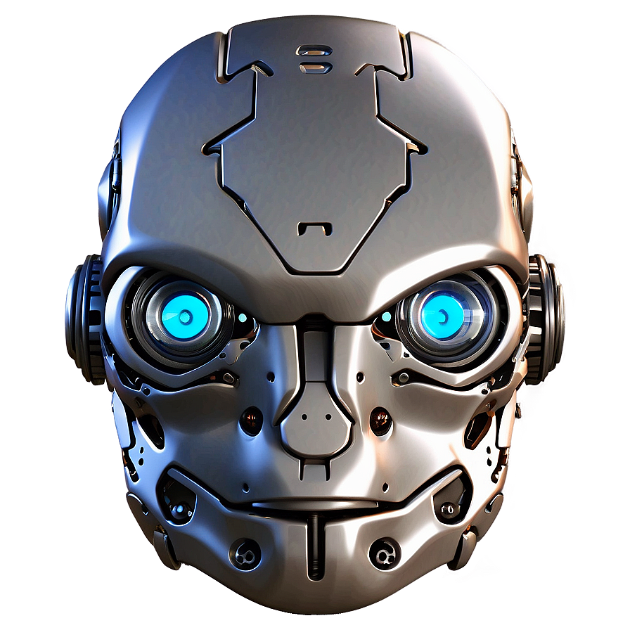 Detailed Robot Head Png 06212024