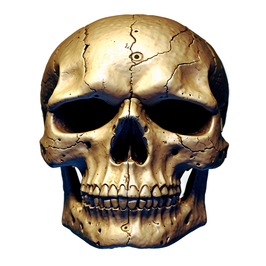 Detailed Skull Face Sketch Png 06272024