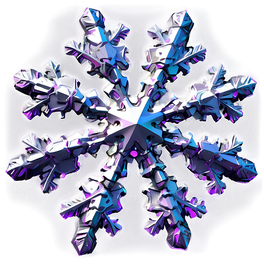 Detailed Snowflake Structure Png Usn36