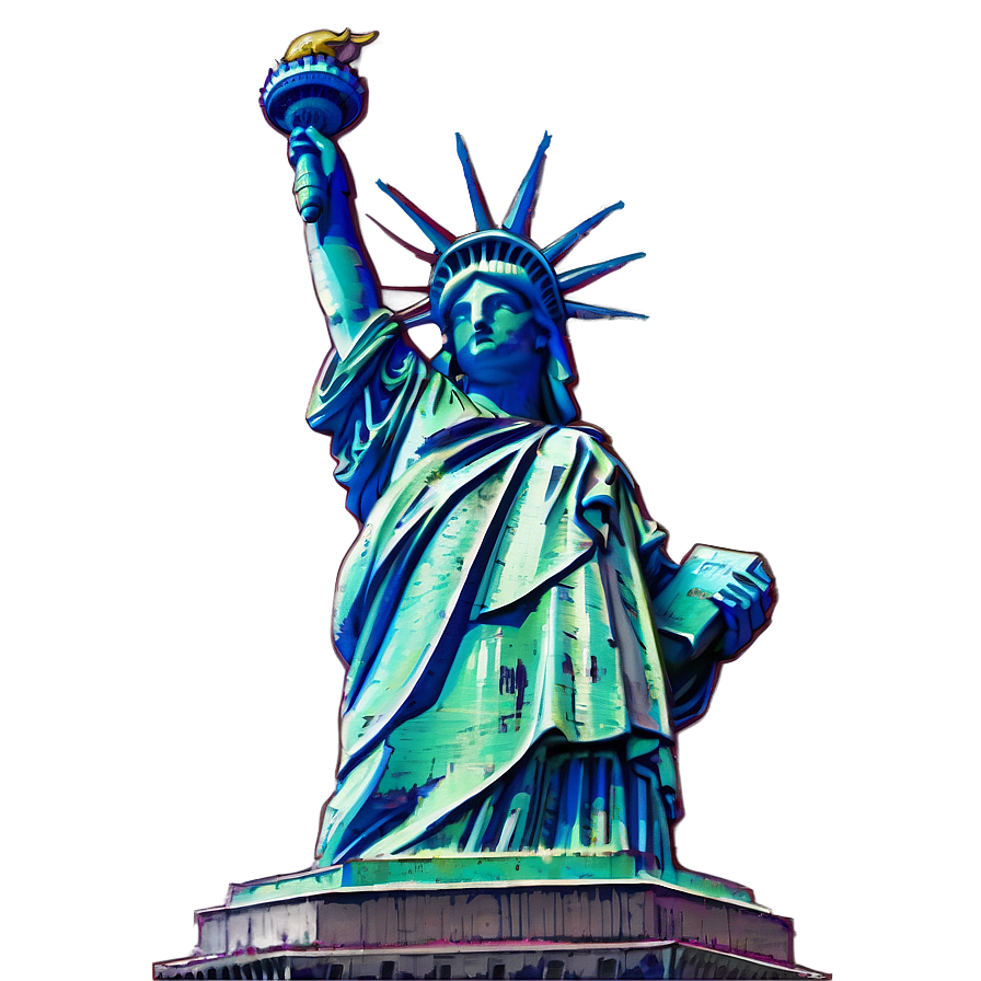 Detailed Statue Of Liberty Sketch Png Pwk53